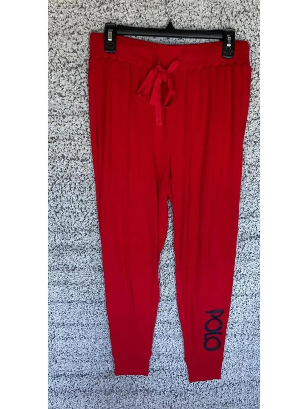 NWOT Polo Ralph Lauren RED LOGO KNIT COTTON Pajama Set Men's Medium